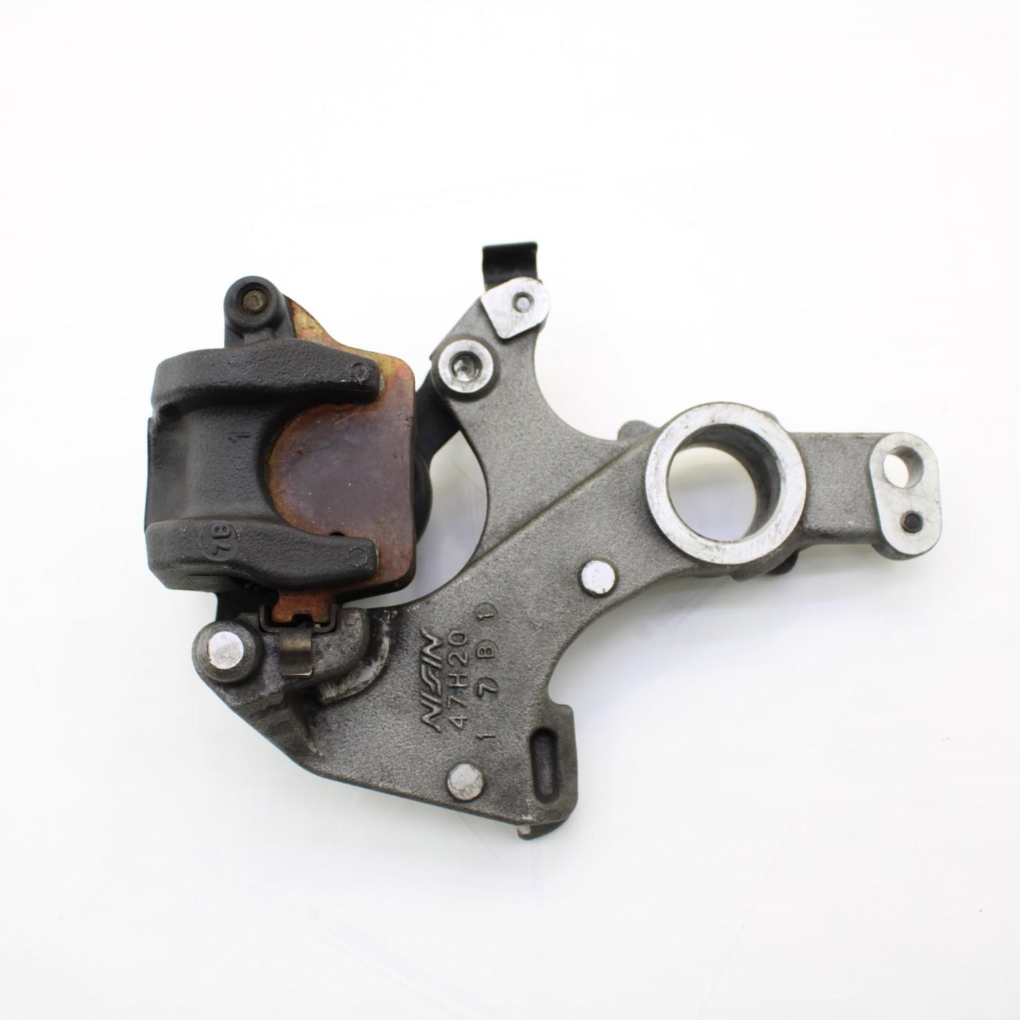 2017 - 2025 SUZUKI GSXR1000 1000R REAR BRAKE CALIPER & BACK BRACKET SILVER STOCK