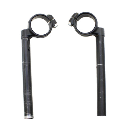 2017 - 2025 SUZUKI GSXR 1000 CLIP ON SET HANDLE BARS LEFT RIGHT SET PAIR BLACK