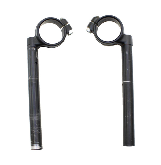 2017 - 2025 SUZUKI GSXR 1000 CLIP ON SET HANDLE BARS LEFT RIGHT SET PAIR BLACK
