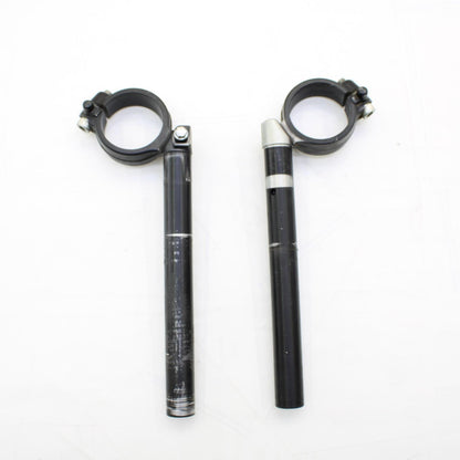 2017 - 2025 SUZUKI GSXR 1000 CLIP ON SET HANDLE BARS LEFT RIGHT SET PAIR BLACK