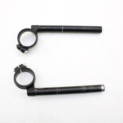 2017 - 2025 SUZUKI GSXR 1000 CLIP ON SET HANDLE BARS LEFT RIGHT SET PAIR BLACK