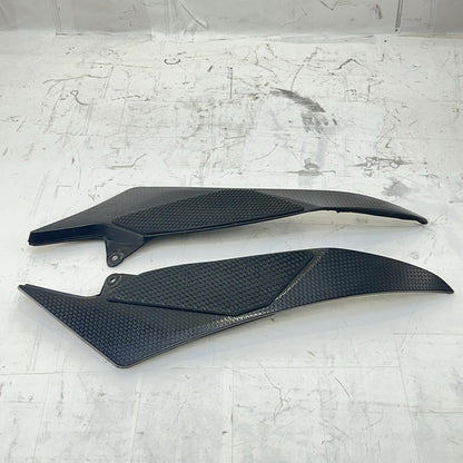 2009 - 2014 YAMAHA YZF R1 SIDE TANK FAIRINGS LEFT RIGHT COWLS SET BLACK STOCK