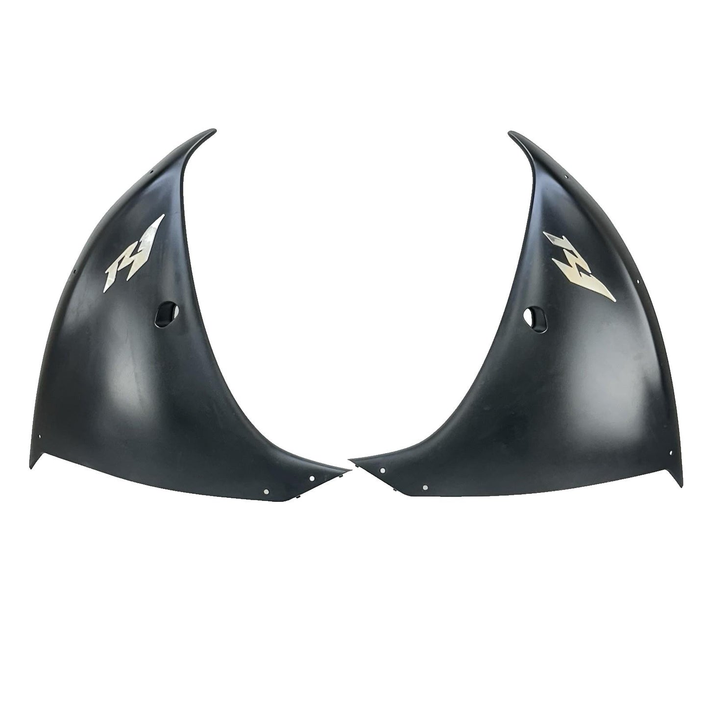 2009 - 2014 YAMAHA YZF R1 SIDE FAIRINGS LEFT RIGHT COWLS PLASTICS BLACK BODY SET