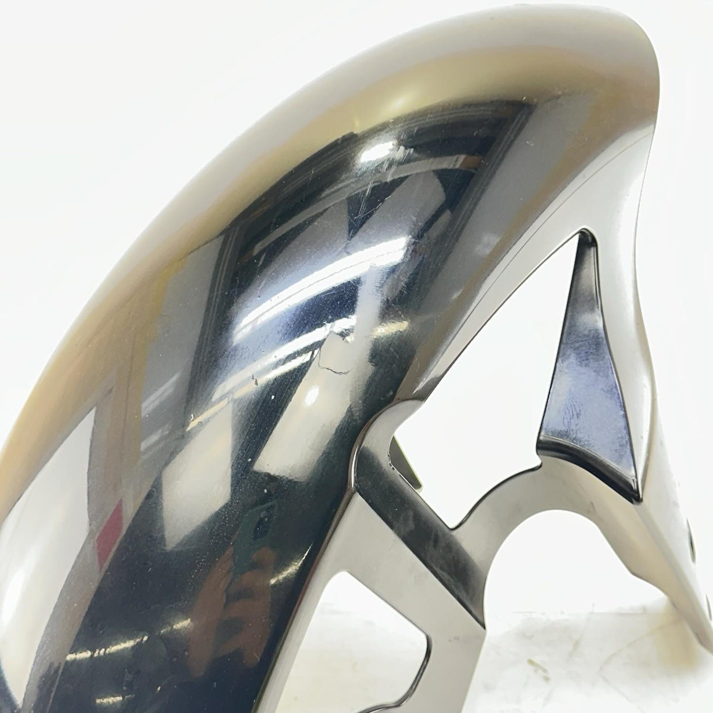 2009 - 2014 YAMAHA YZF R1 FRONT WHEEL FENDER TIRE COVER FAIRING COWL BLACK BOLTS