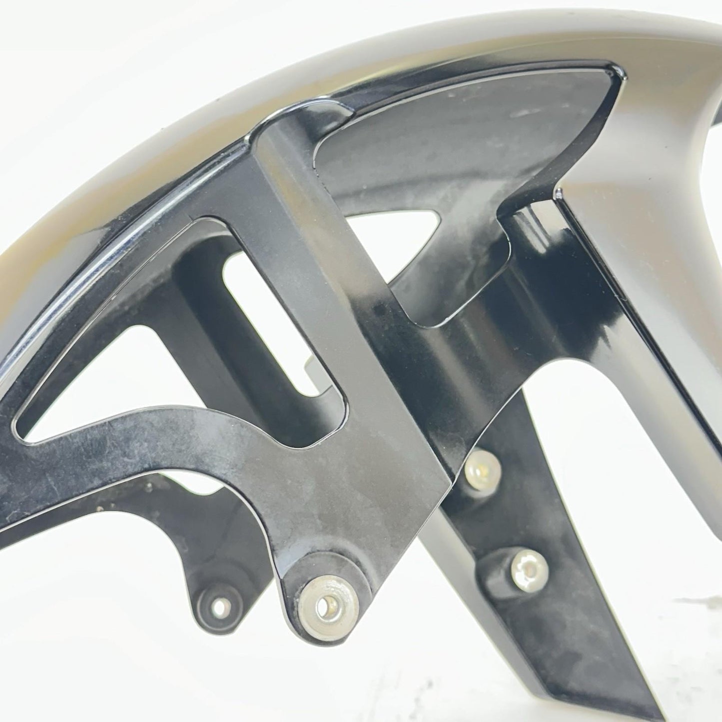 2009 - 2014 YAMAHA YZF R1 FRONT WHEEL FENDER TIRE COVER FAIRING COWL BLACK BOLTS