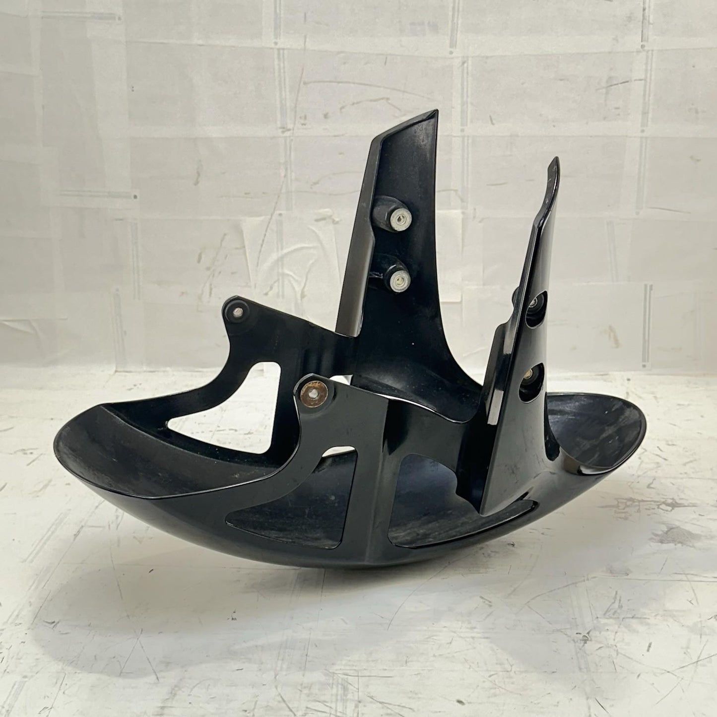 2009 - 2014 YAMAHA YZF R1 FRONT WHEEL FENDER TIRE COVER FAIRING COWL BLACK BOLTS