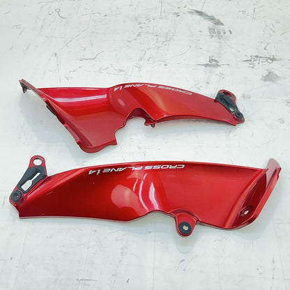 2009 - 2014 YAMAHA YZF R1 SIDE INNER FAIRINGS LEFT RIGHT COWLS PLASTICS RED