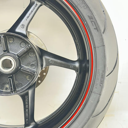2009 - 2014 YAMAHA YZF R1 REAR WHEEL BACK BRAKE ROTOR DISC RIM TIRE RUBBER STOCK