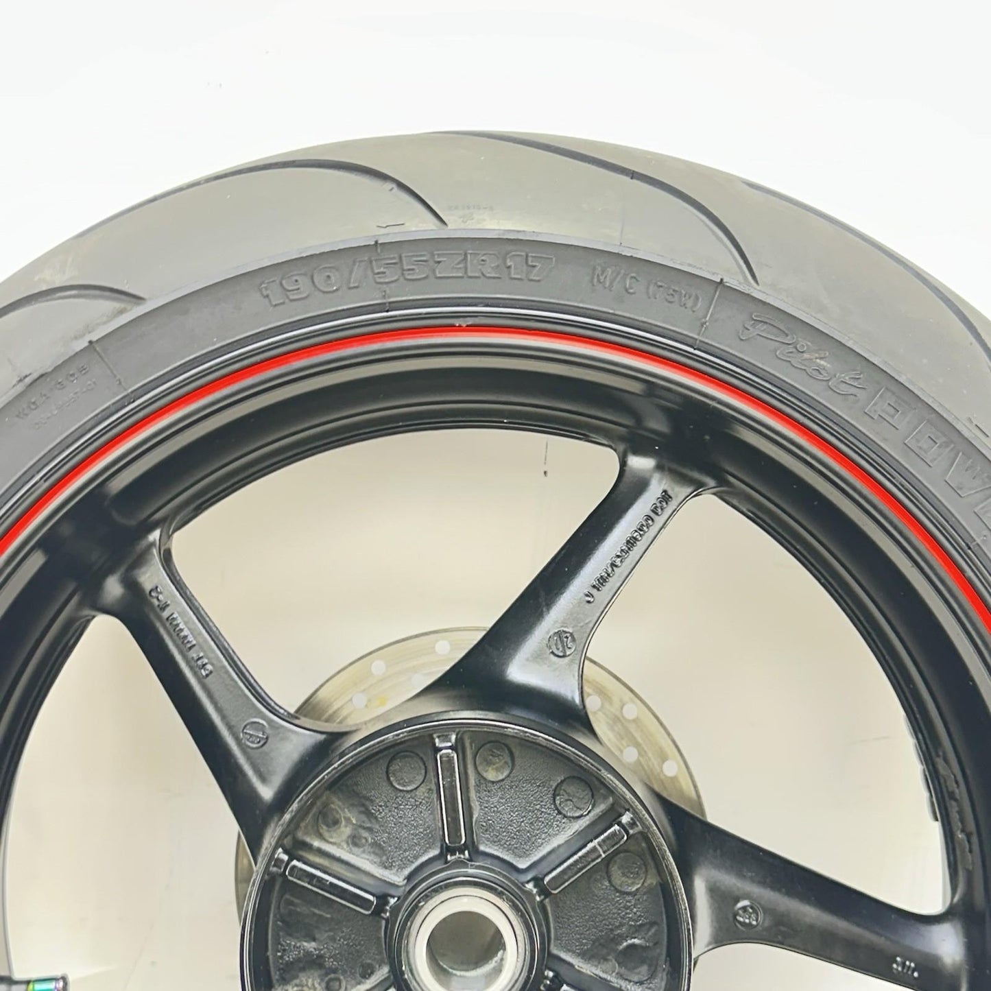 2009 - 2014 YAMAHA YZF R1 REAR WHEEL BACK BRAKE ROTOR DISC RIM TIRE RUBBER STOCK