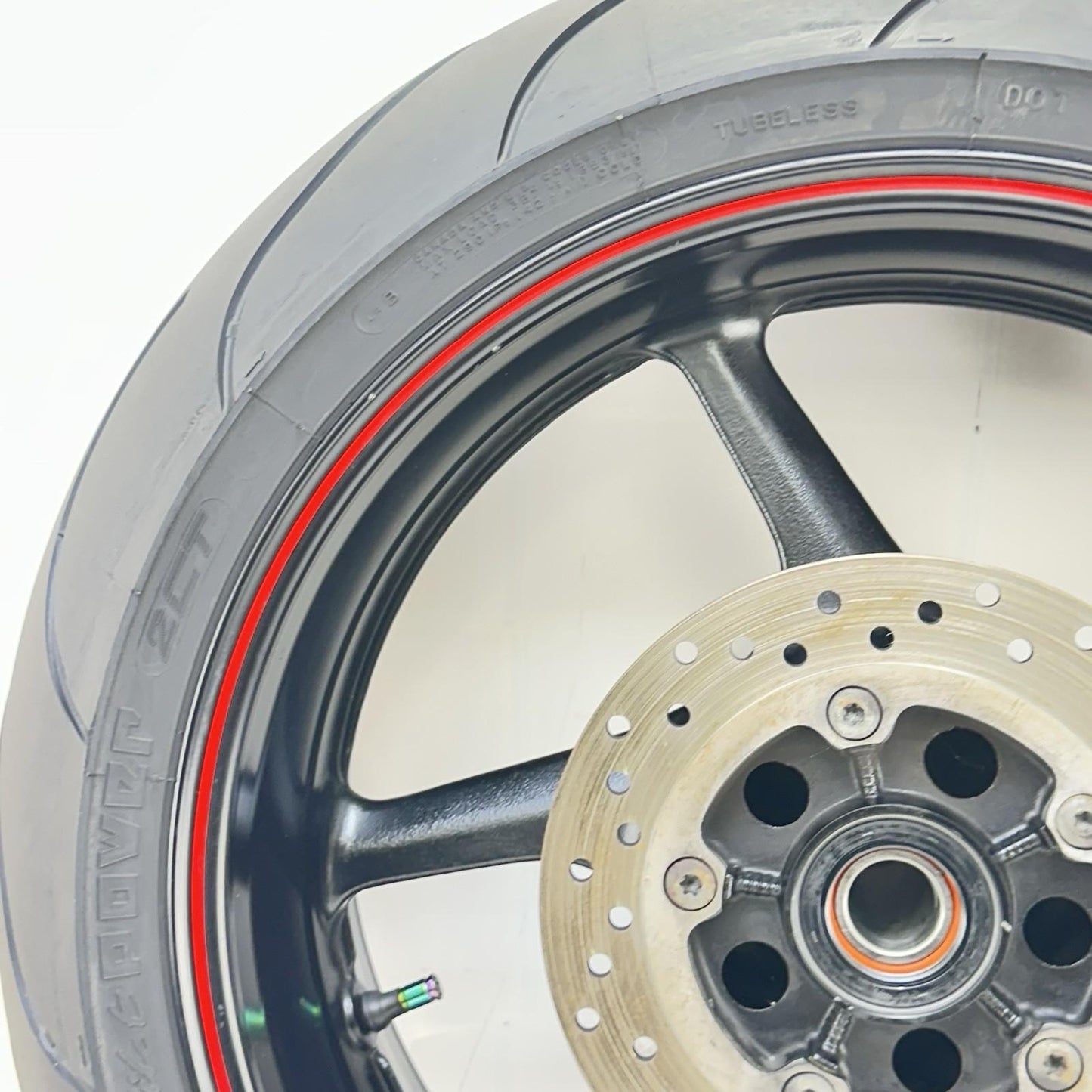 2009 - 2014 YAMAHA YZF R1 REAR WHEEL BACK BRAKE ROTOR DISC RIM TIRE RUBBER STOCK