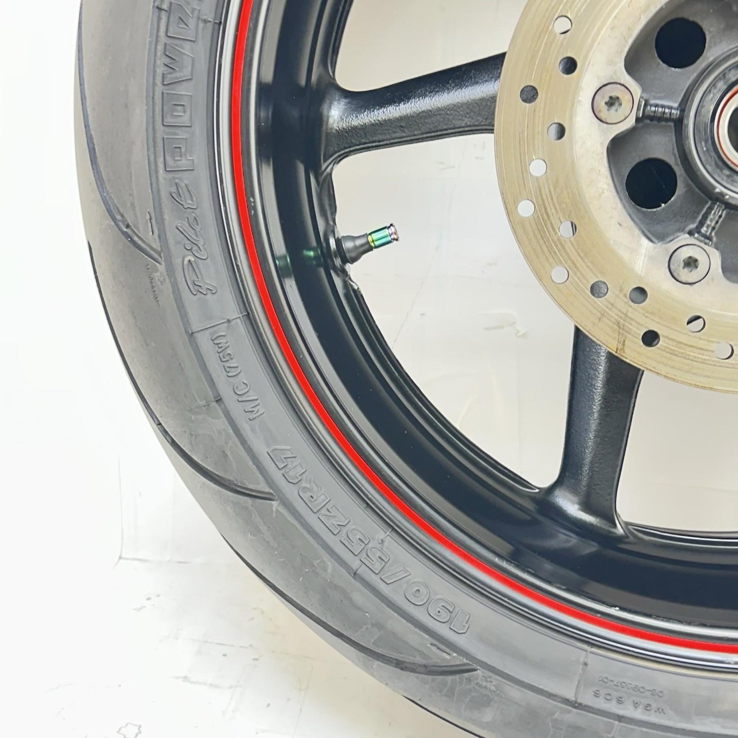 2009 - 2014 YAMAHA YZF R1 REAR WHEEL BACK BRAKE ROTOR DISC RIM TIRE RUBBER STOCK