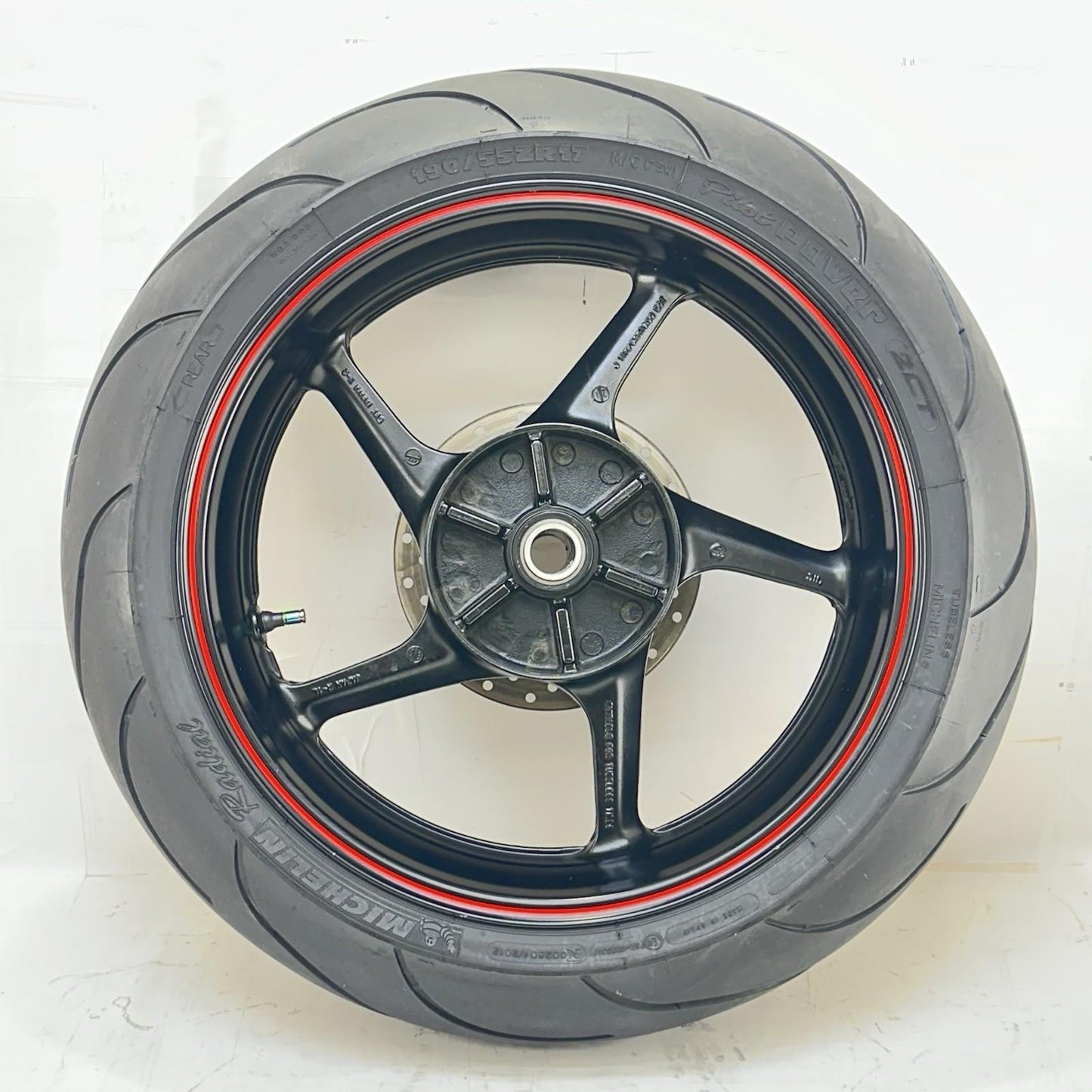 2009 - 2014 YAMAHA YZF R1 REAR WHEEL BACK BRAKE ROTOR DISC RIM TIRE RUBBER STOCK