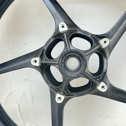2009 - 2014 YAMAHA YZF R1 FRONT WHEEL RIM TIRE RUBBER BLACK RED STOCK