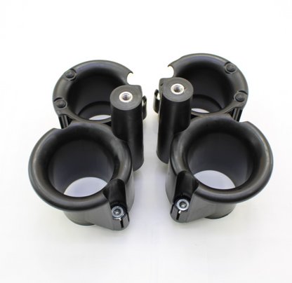 2017 - 2025 SUZUKI GSXR1000 R VELOCITY STACKS Airbox Air Intake Ducts BLACK
