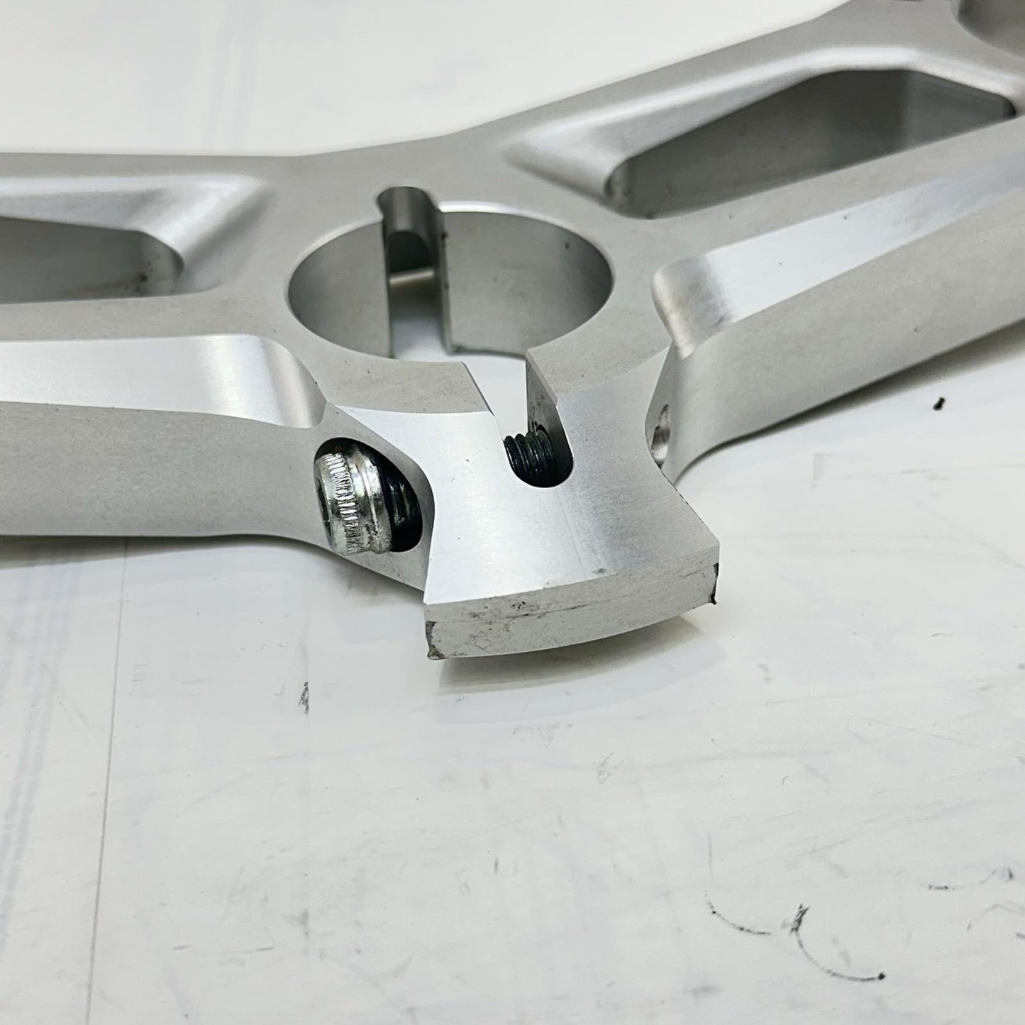 2016 - 2019 DUCATI 959 PANIGALE UPPER TRIPLE TREE FORK CLAMP SILVER STOCK