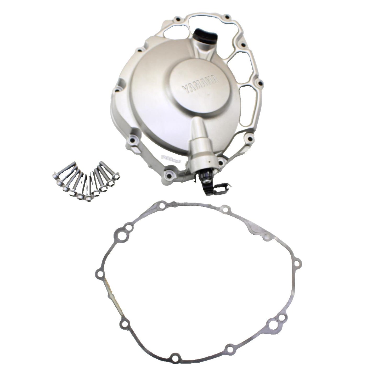 2015 - 2019 YAMAHA YZF R1 CLUTCH COVER ENGINE MOTOR RIGHT SIDE SILVER STOCK