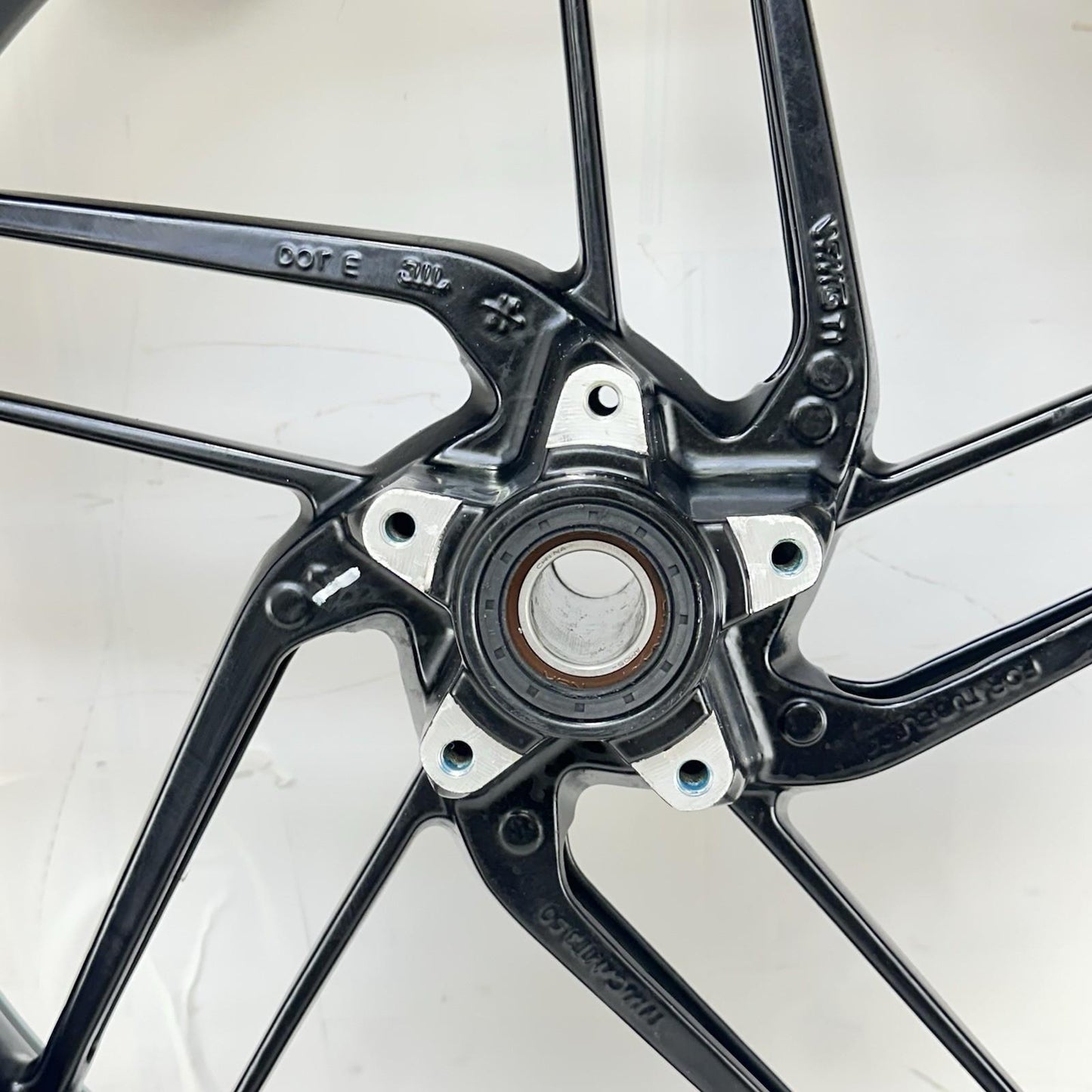 2016 - 2019 DUCATI PANIGALE 959 FRONT WHEEL RIM TIRE BLACK STOCK *DAMAGED*