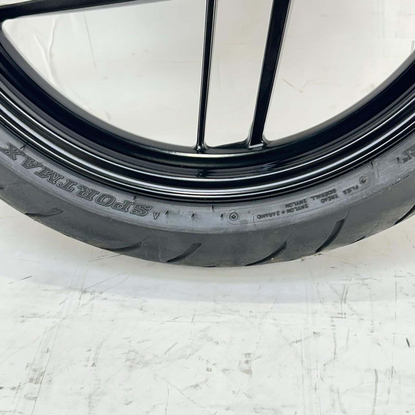 2016 - 2019 DUCATI PANIGALE 959 FRONT WHEEL RIM TIRE BLACK STOCK *DAMAGED*