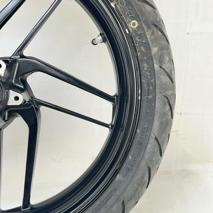 2016 - 2019 DUCATI PANIGALE 959 FRONT WHEEL RIM TIRE BLACK STOCK *DAMAGED*