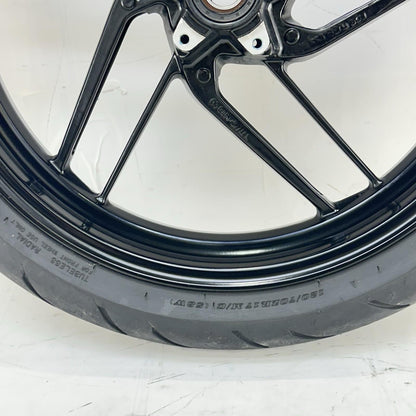 2016 - 2019 DUCATI PANIGALE 959 FRONT WHEEL RIM TIRE BLACK STOCK *DAMAGED*