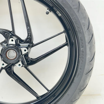 2016 - 2019 DUCATI PANIGALE 959 FRONT WHEEL RIM TIRE BLACK STOCK *DAMAGED*