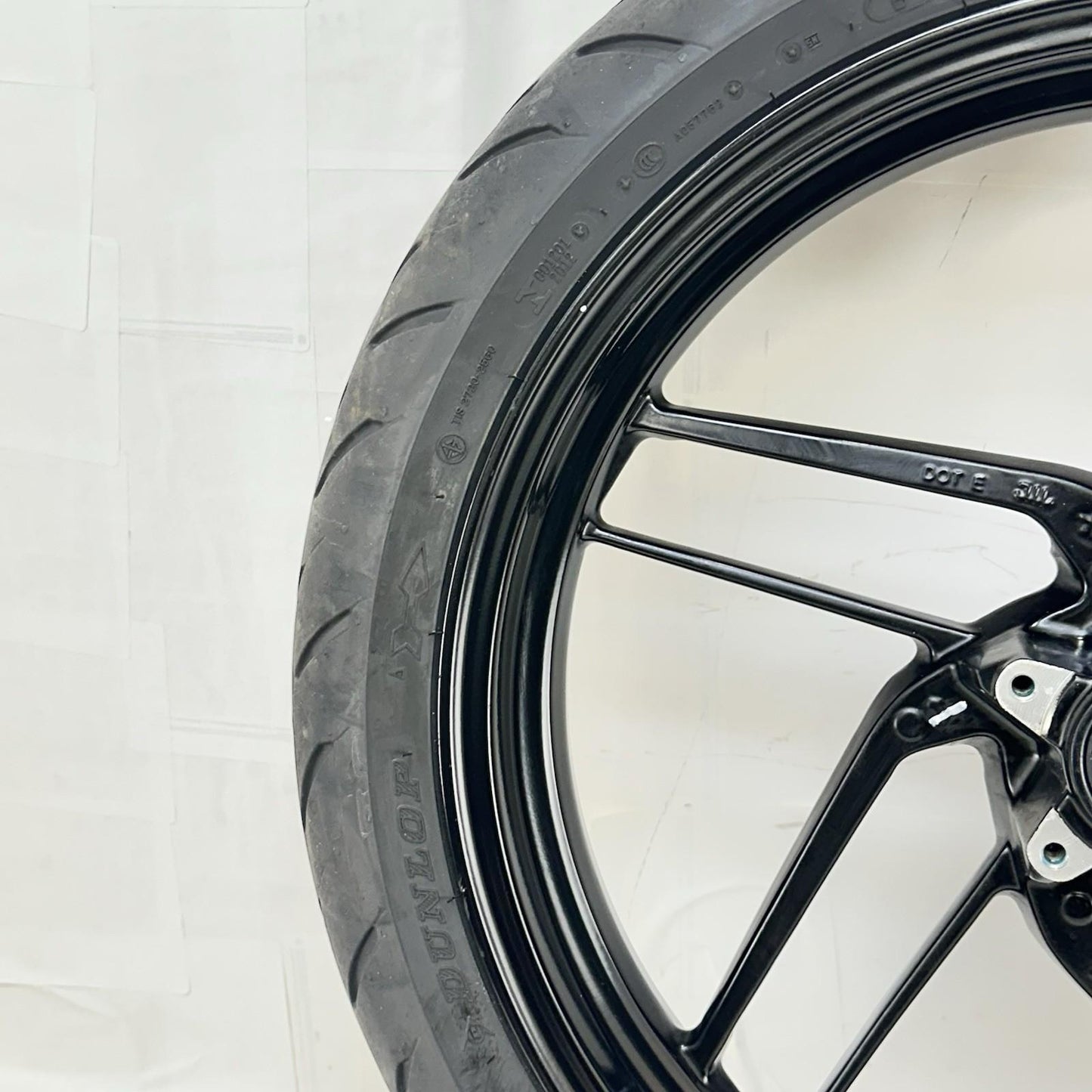 2016 - 2019 DUCATI PANIGALE 959 FRONT WHEEL RIM TIRE BLACK STOCK *DAMAGED*