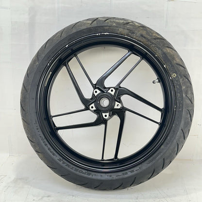 2016 - 2019 DUCATI PANIGALE 959 FRONT WHEEL RIM TIRE BLACK STOCK *DAMAGED*