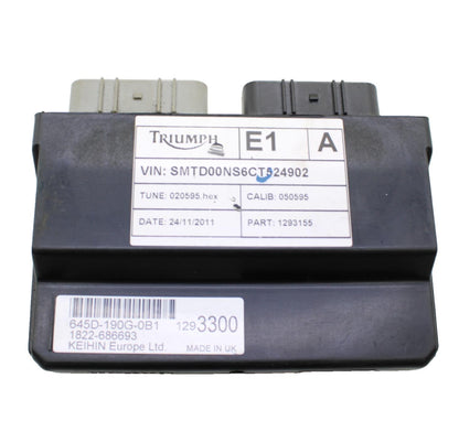 2009 - 2012 TRIUMPH DAYTONA 675 ECU COMPUTER CONTROLLER UNIT BLACK BOX ECM CDI