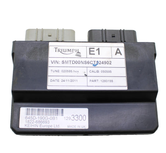 2009 - 2012 TRIUMPH DAYTONA 675 ECU COMPUTER CONTROLLER UNIT BLACK BOX ECM CDI