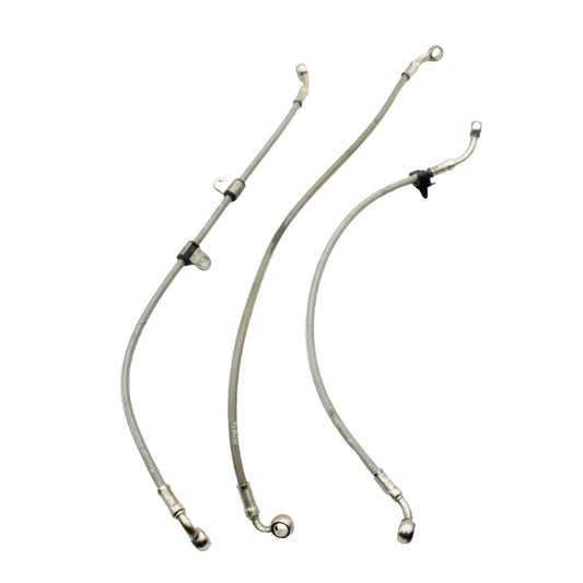 2009 - 2012 TRIUMPH DAYTONA 675 R BRAKE LINES HOSES Caliper Lines STEEL BRAIDED