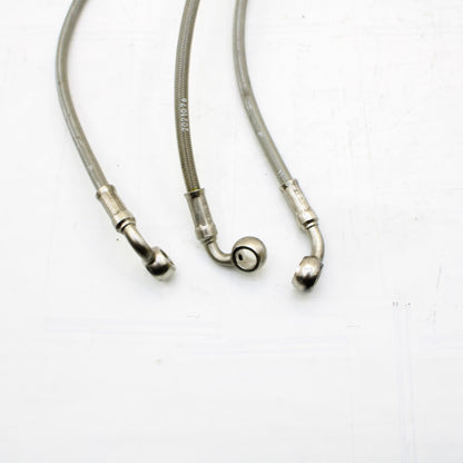 2009 - 2012 TRIUMPH DAYTONA 675 R BRAKE LINES HOSES Caliper Lines STEEL BRAIDED