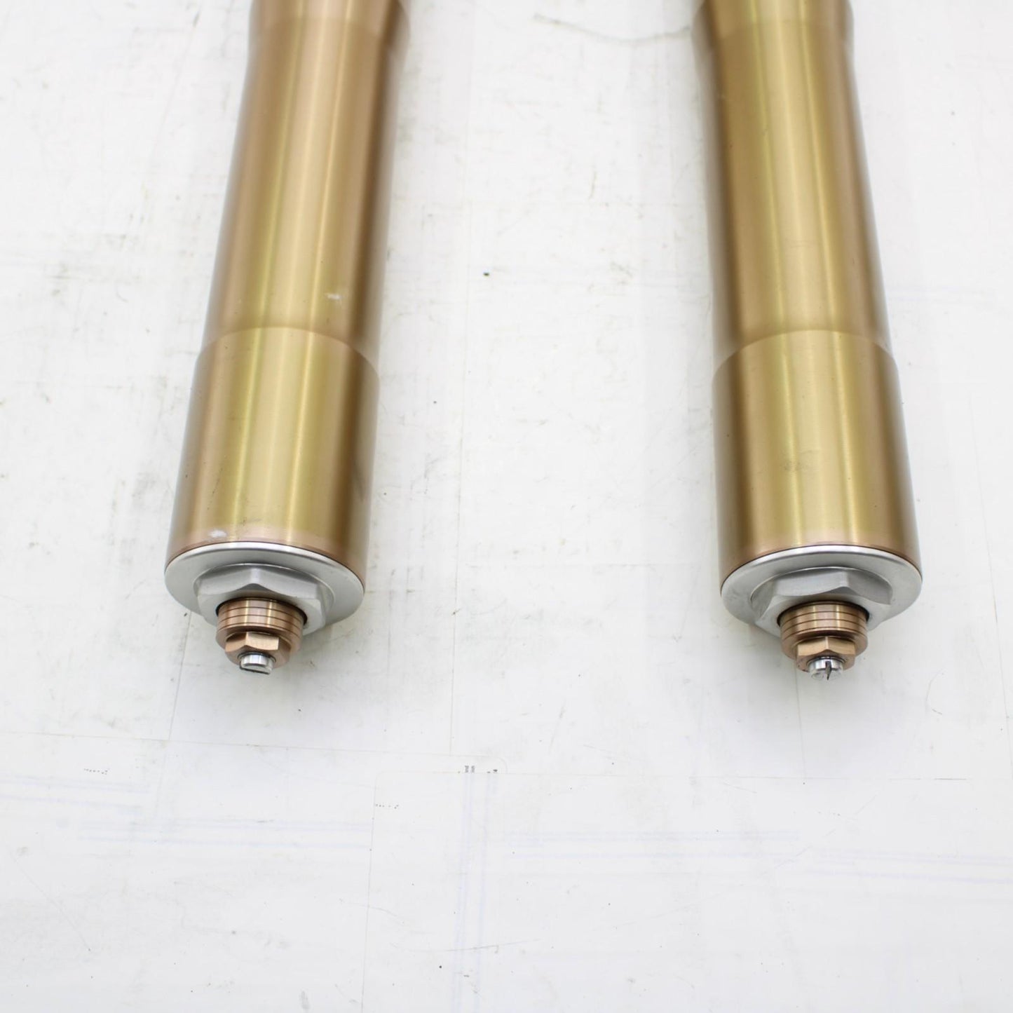 2009 - 2012 TRIUMPH DAYTONA 675 R FORKS FRONT SUSPENSION GOLD Left Right STOCK