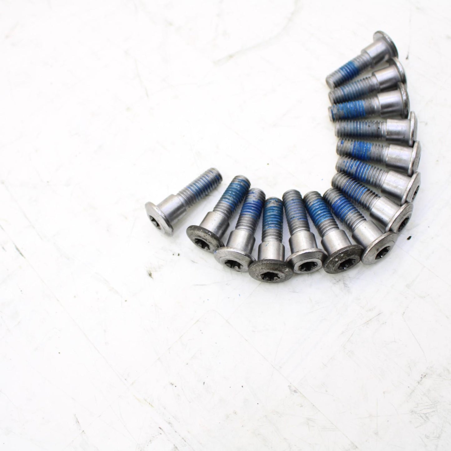 2009 - 2012 TRIUMPH DAYTONA 675 FRONT ROTOR BOLTS MOUNT HARDWARE STOCK SILVER