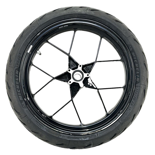 2017 - 2019 KTM 1290 SUPER DUKE R FRONT WHEEL RIM TIRE RUBBER BLACK *SCUFFED*