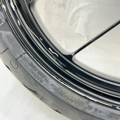 2017 - 2019 KTM 1290 SUPER DUKE R FRONT WHEEL RIM TIRE RUBBER BLACK *SCUFFED*