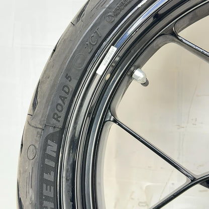 2017 - 2019 KTM 1290 SUPER DUKE R FRONT WHEEL RIM TIRE RUBBER BLACK *SCUFFED*