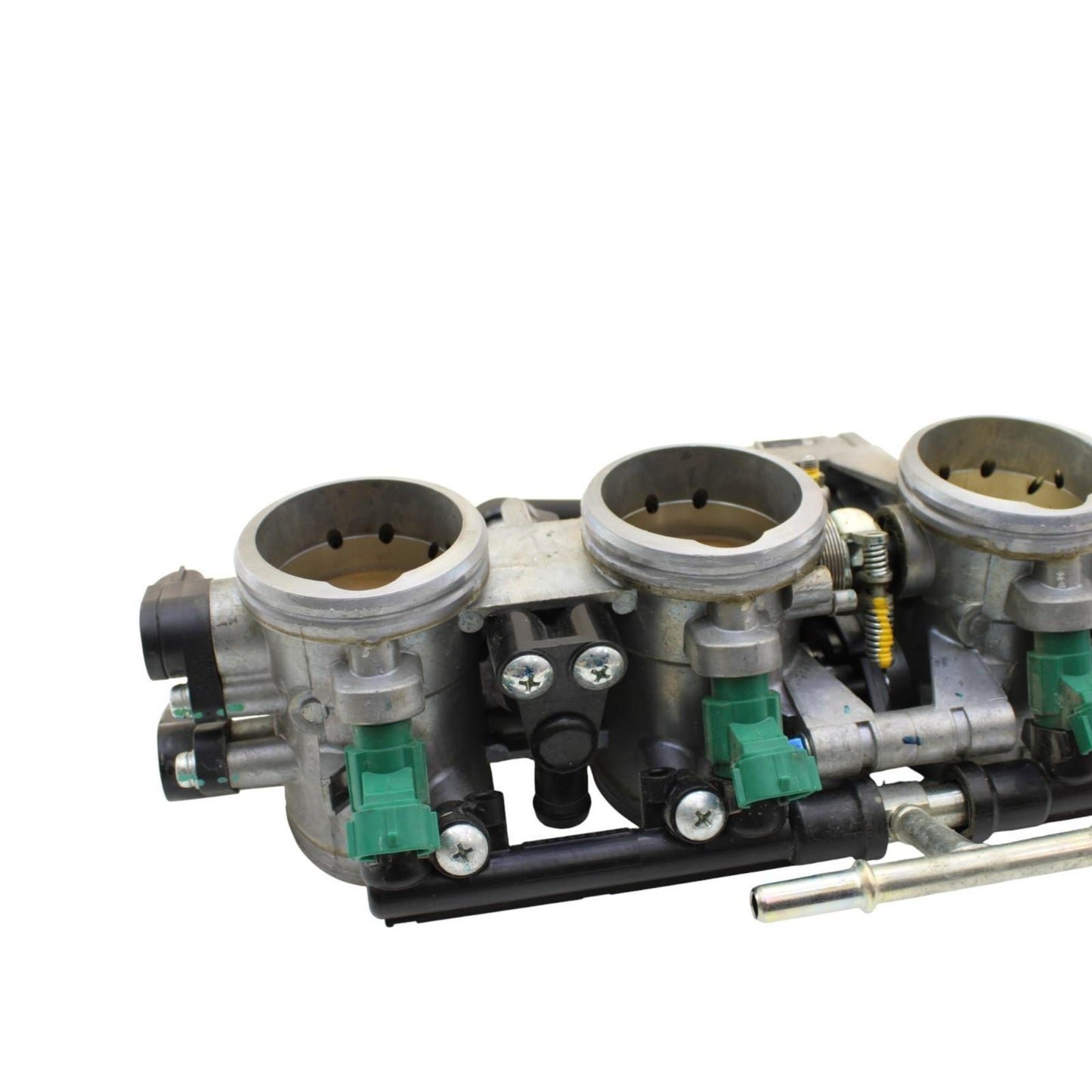 2011 - 2015 KAWASAKI NINJA ZX10R THROTTLE BODY FUEL INJECTORS MAIN RAIL GAS