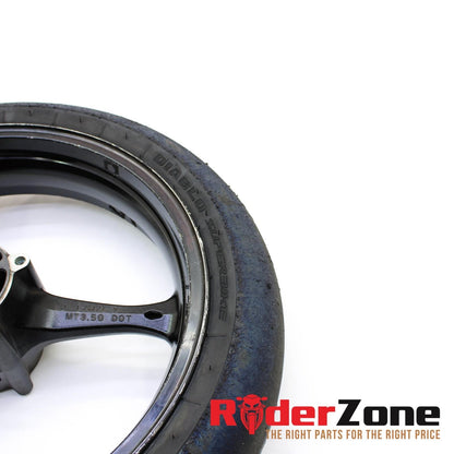 2005 - 2008 SUZUKI GSXR1000 FRONT WHEEL BLACK RIM STRAIGHT 06 07 GSXR600 GSXR750