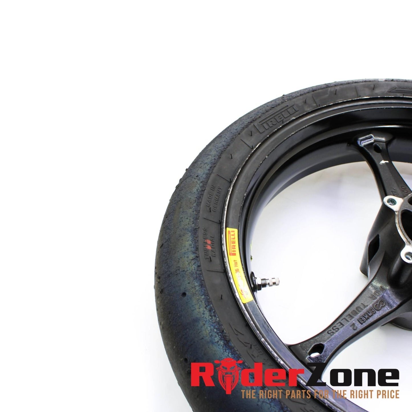2005 - 2008 SUZUKI GSXR1000 FRONT WHEEL BLACK RIM STRAIGHT 06 07 GSXR600 GSXR750