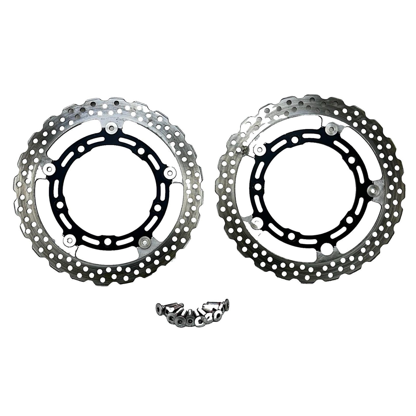 2017 - 2023 KAWASAKI NINJA EX650 FRONT BRAKE ROTORS LEFT RIGHT SET PAIR BOLTS