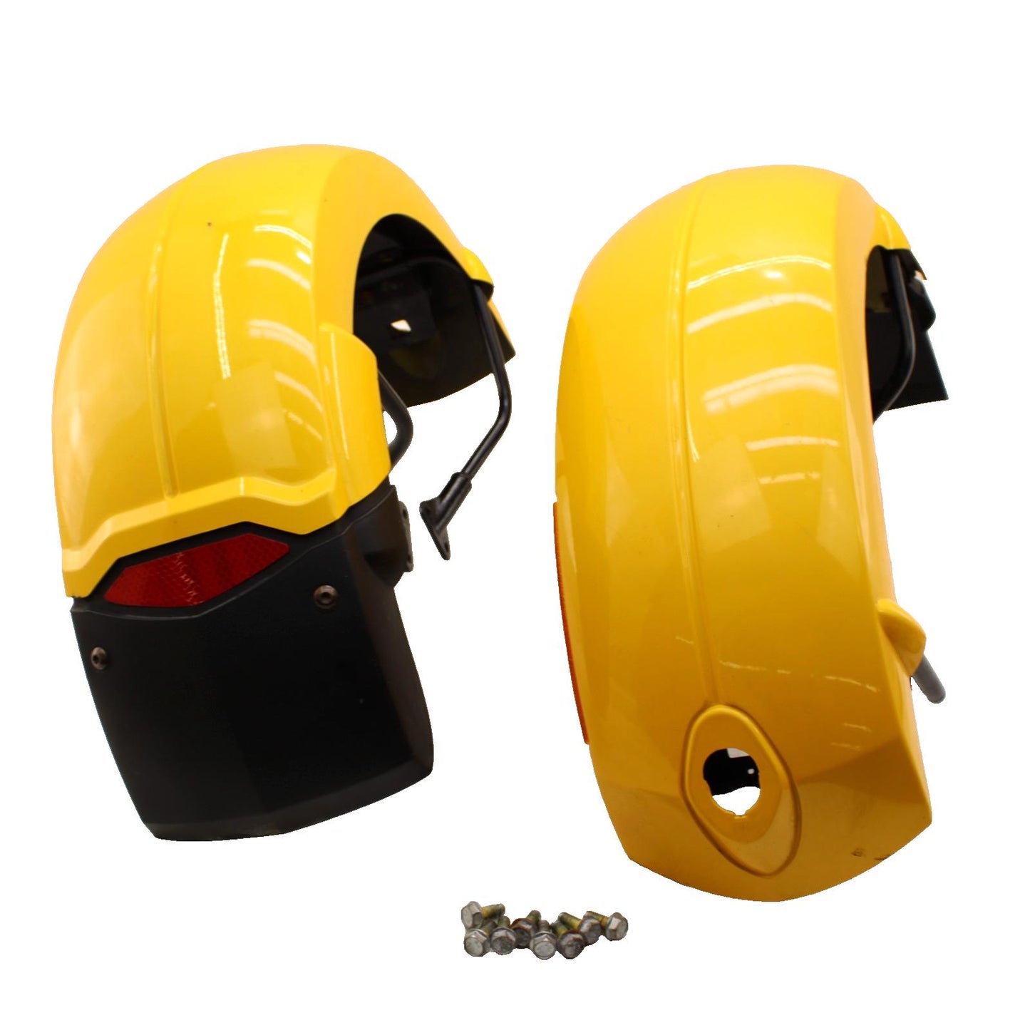 2008 CAN AM SPYDER GS 990 FRONT FENDERS PLASTIC COVER LEFT RIGHT YELLOW