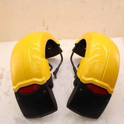 2008 CAN AM SPYDER GS 990 FRONT FENDERS PLASTIC COVER LEFT RIGHT YELLOW