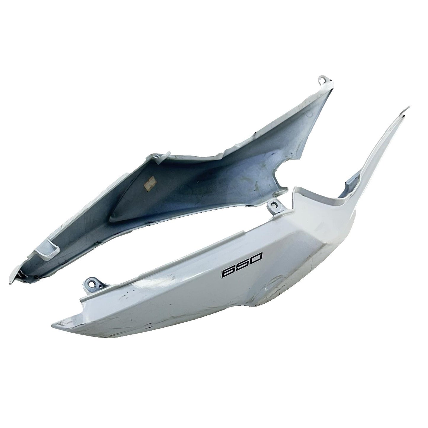 2017 - 2023 KAWASAKI NINJA EX650 TAIL FAIRINGS REAR LEFT RIGHT PLASTICS WHITE