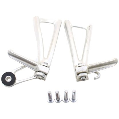 03-05 YAMAHA YZF R6 06-09 R6S PASSENGER PEGS REAR BACK SET PAIR SILVER BOLTS