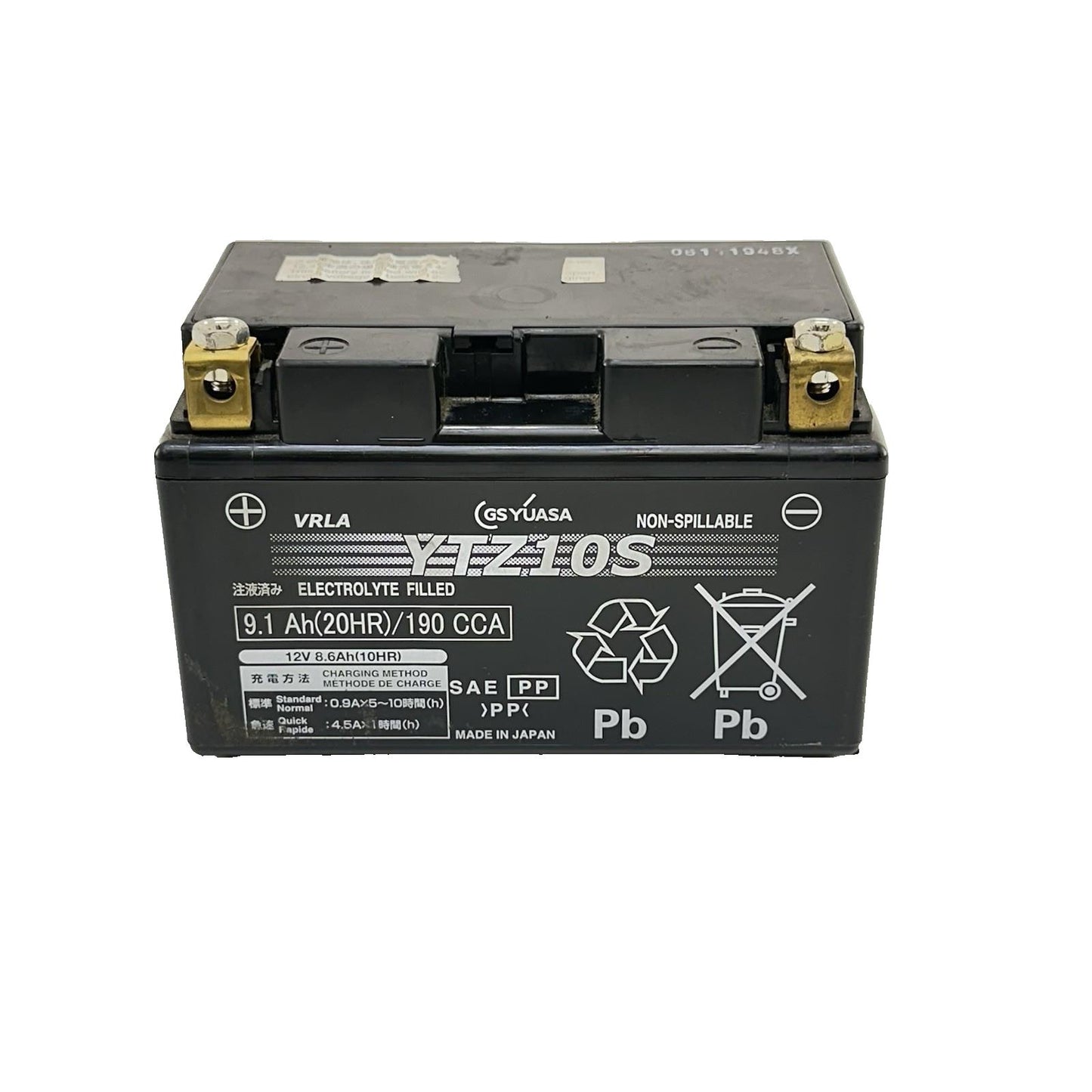 2017 - 2023 KAWASAKI NINJA EX650 BATTERY YUASA YTZ10S 9.1 Ah (20HR)/190 CCA