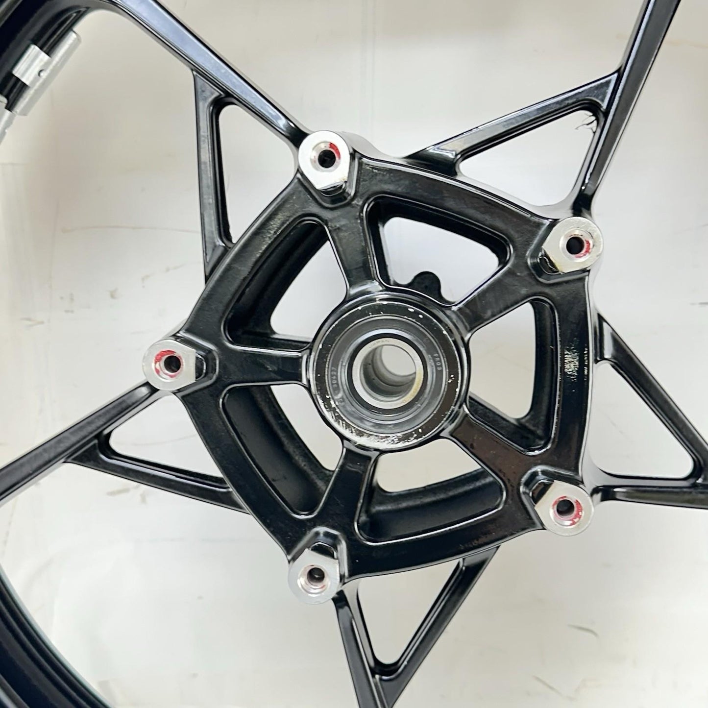 2017 - 2023 KAWASAKI NINJA EX650 FRONT WHEEL RIM TIRE RUBBER BLACK STOCK