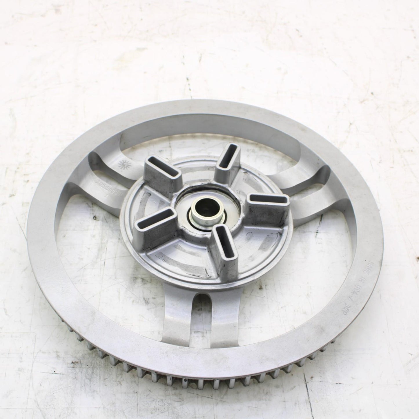 2008 CAN AM SPYDER 990 REAR SPROCKET DRIVE BELT PULLEY CUSHIONS SILVER SILVER