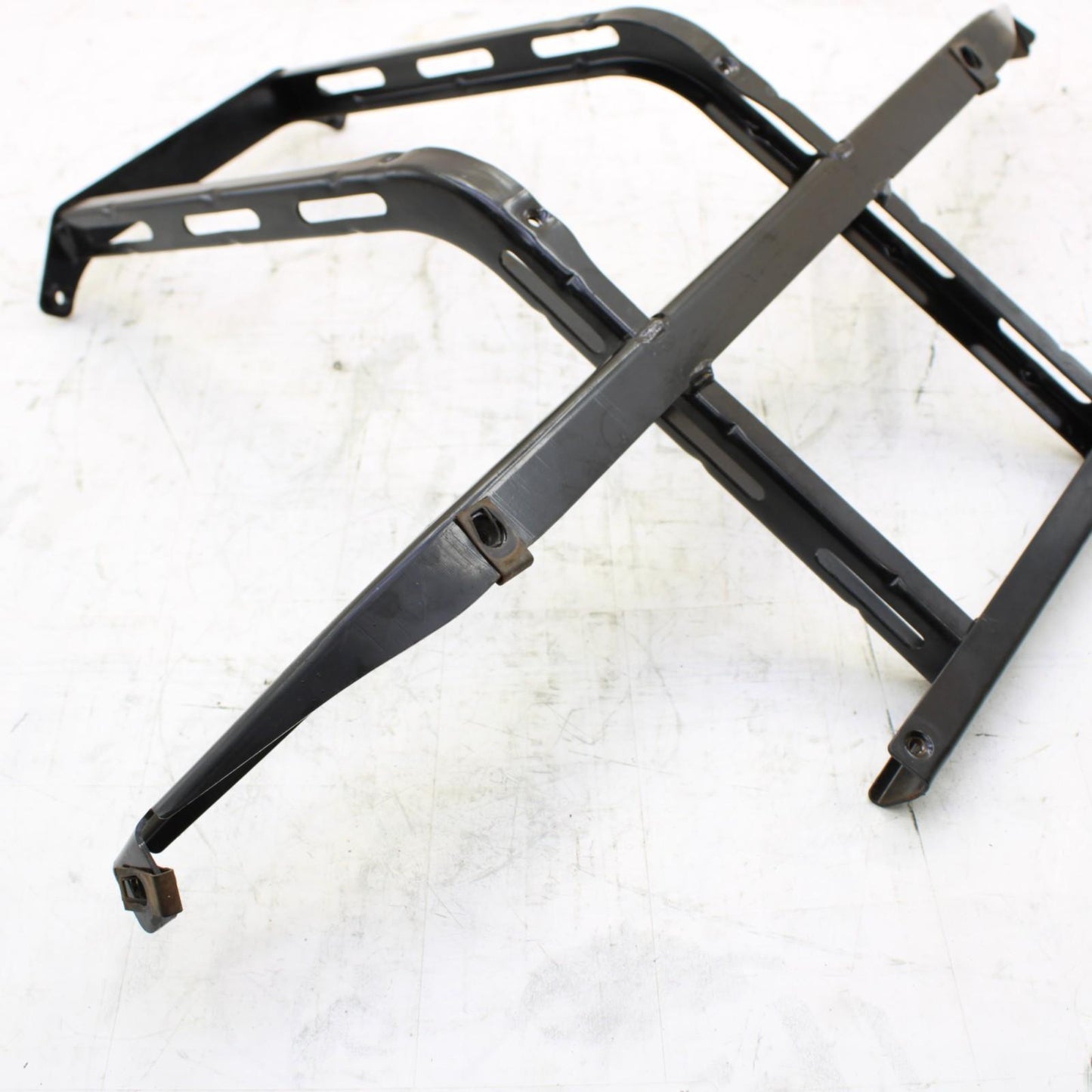 2008 CAN-AM SPYDER GS990 FRONT LOWER NOSE BAR MOUNT BRACKET STRAIGHT BLACK