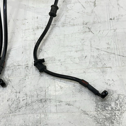 2017 - 2019 HONDA CBR1000RR BRAKE LINES HOSES PAIR BLACK STOCK