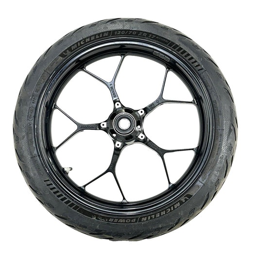 2017 - 2019 HONDA CBR1000RR FRONT WHEEL RIM TIRE RUBBER BLACK STOCK OEM
